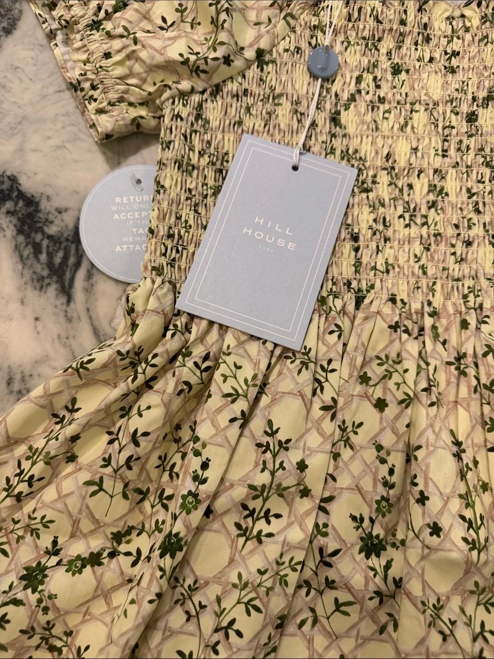 Hill House Cream dress size 11-12 brand new